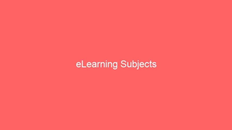 eLearning Subjects